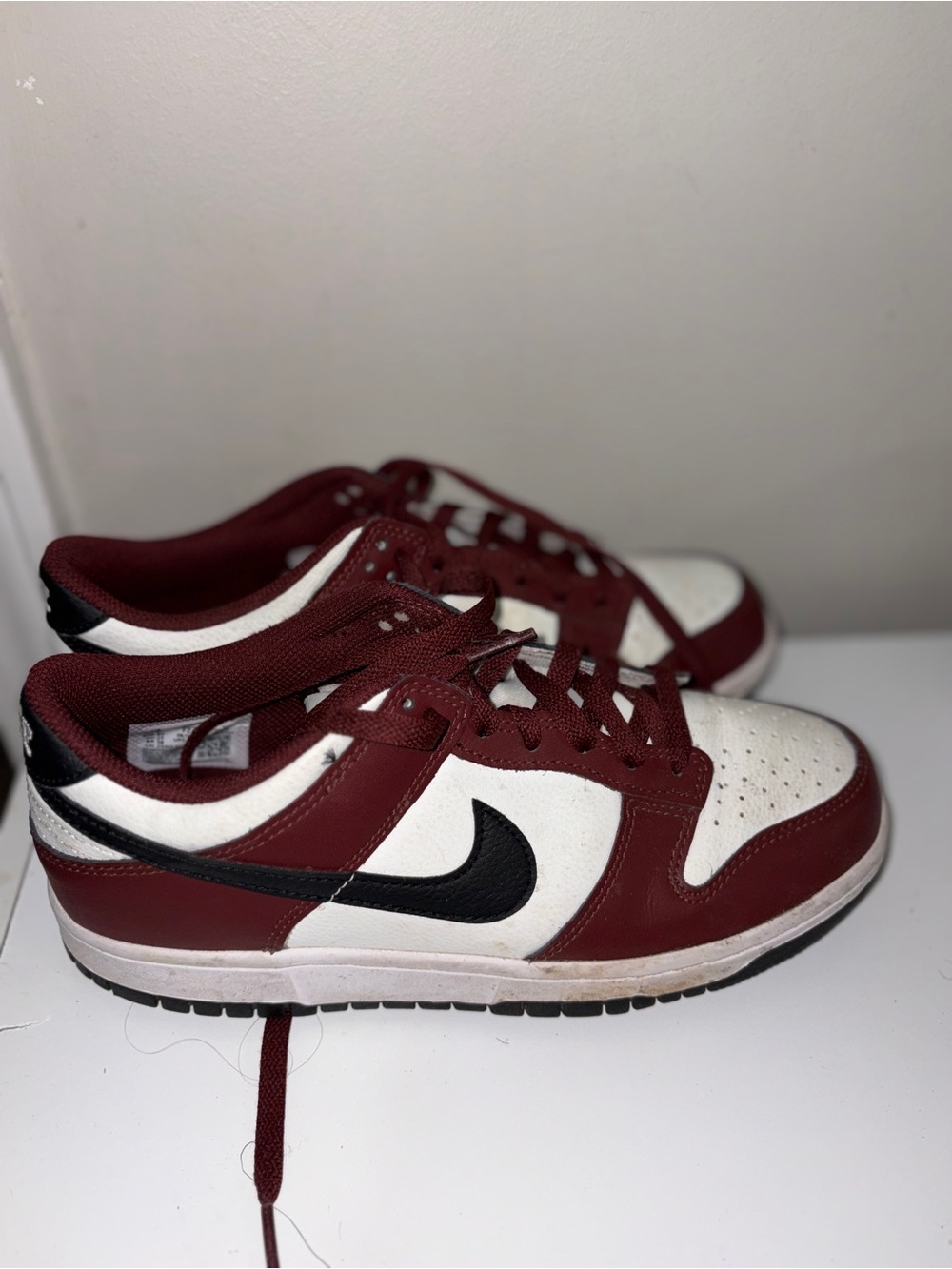 Nike Kid’s Low-Top Sneakers - Maroon/White/Black